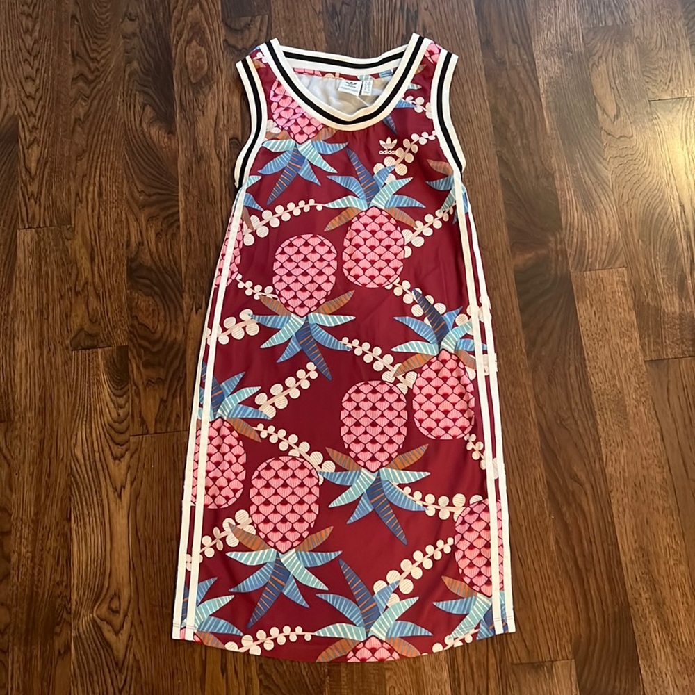 Adidas Red and Pink Pineapple Dress